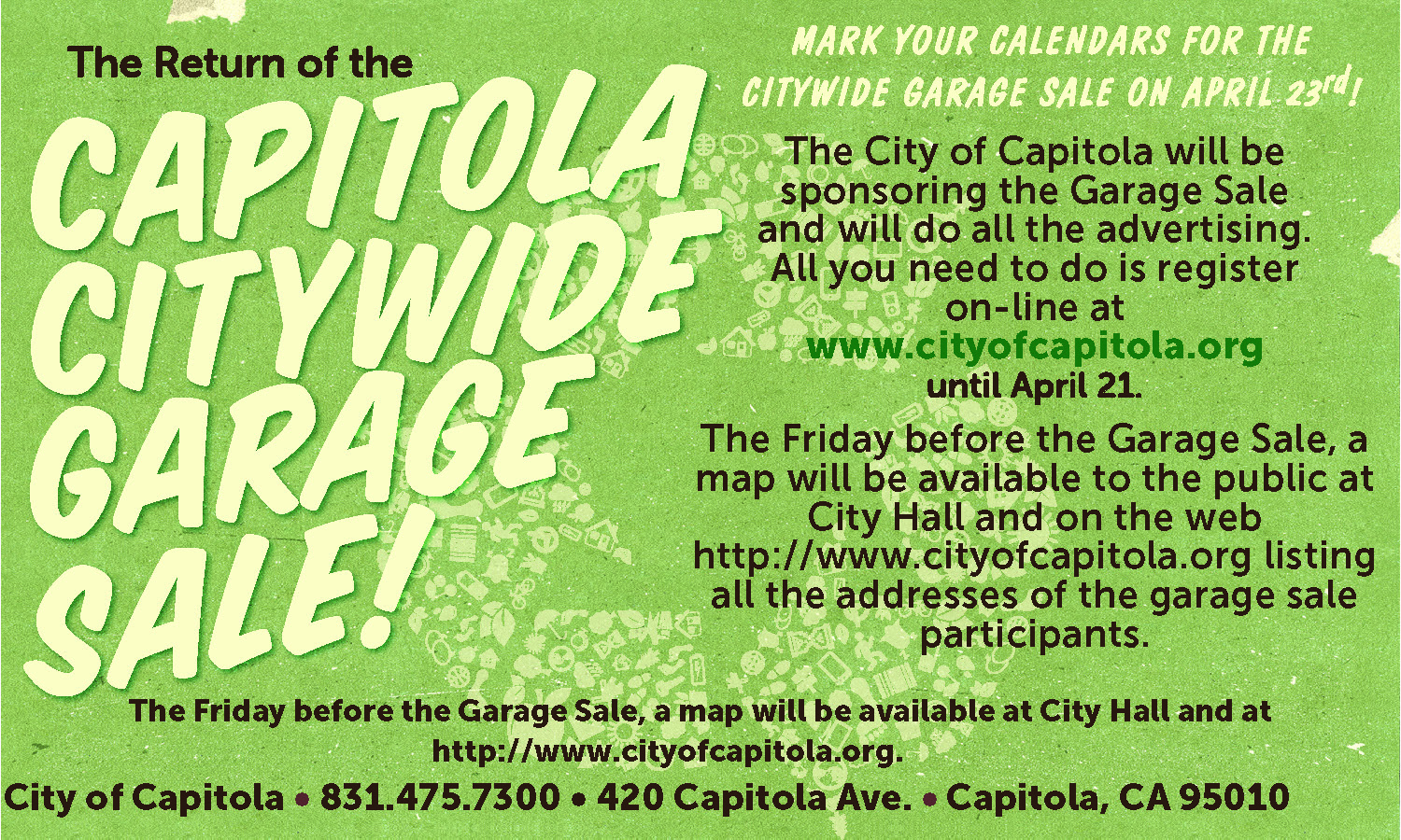 City Wide Garage Sale City of Capitola California