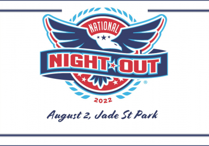National Night Out August 2 Jade St Park