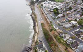 Overhead view of Cliff Drive