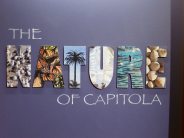 Entry sign for  "The Nature of Capitola" exhibition