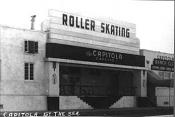 Roller Skating Rink, in the 1940s Roller Skating Rink, in the 1940s